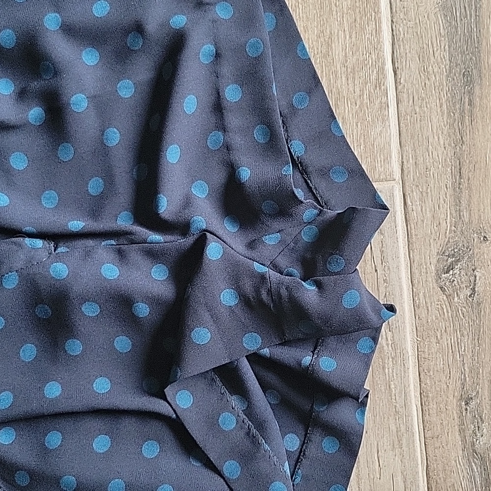 RACHEL Rachel Roy Navy Polka Dot Romper Size 6 - Picture 7 of 11